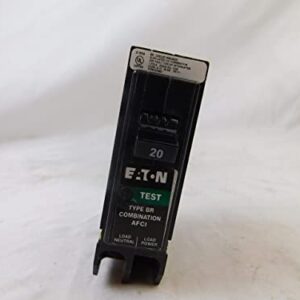 Eaton BRP120AF 20 amps Combination AFCI Single Pole Circuit Breaker, Black