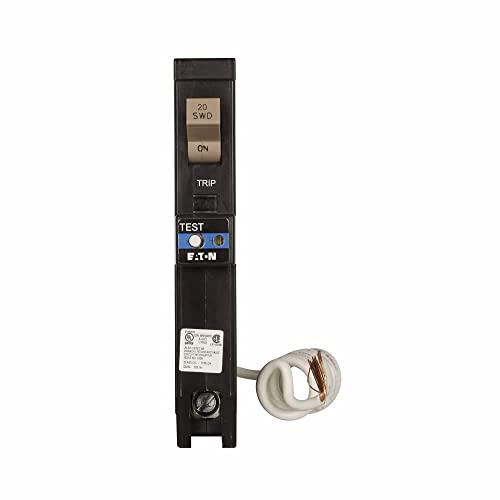 Eaton Cutler-Hammer Eaton CHFN120DF (New Version of CHFAFGF120) Pigtail Connection Dual Function AFCI/GFCI Circuit Breaker 1-Pole 20 Amp 120 Volt AC (1), White