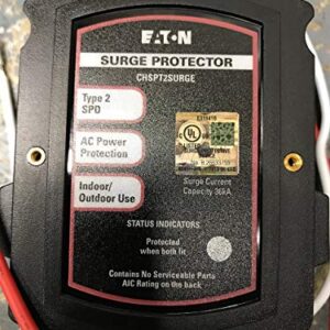 Eaton CHSPT2SURGE SPD Type 2 Chsp Whole Home Surge Protector, Nema 4, Single Phase, 120/240 Volts, Ul 1449 3Rd Edition