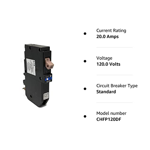 Eaton 20 amps Arc Fault/Ground Fault Single Pole Circuit Breaker