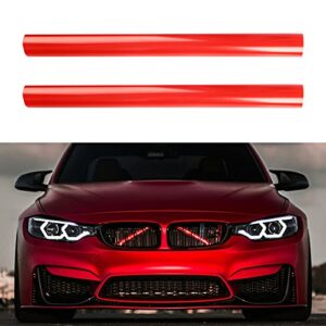 grille insert stripes replace for bmw f20 f30 f32 2012-2018, 320i 328i 330i 335i 420i 428i 435i accessories (red, 3 series)