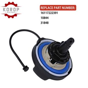 Gas Cap Replace# 16117222391,10844,31848, Compatible With Mini Cooper, BMW E39 E46 E60 E90 E92-128i 320i 325i 328i 328xi 330i 330xi 335i 525i 528i 530i 535i 750i X1 X3 X5 Z4 M3 Fuel Tank Filler Cap