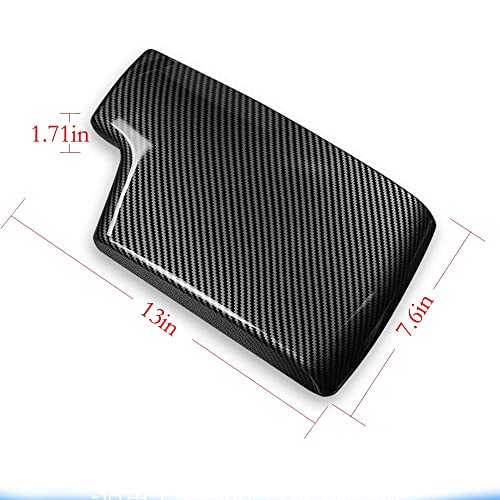 NA for BMW 3 Series E90 E91 E92 E93 2006-2012 ABS Carbon Fiber Color Car Interior Center Armrest Box Cover Console Box Storage Box Trim Covers (323i 325i 328i 330i 335d 335i 335is 335xi)