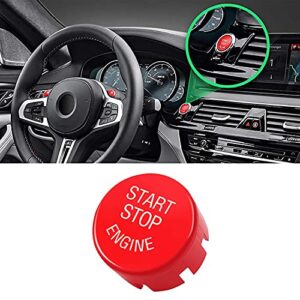 jaronx sports red start stop engine switch button compatible with bmw,power ignition start stop button replacement(compatible with bmw 1 2 3 4 5 6 7 x1 x3 x4 x5 x6/f30 f10 f01 f15 g01 g30 g31 g11 g12)