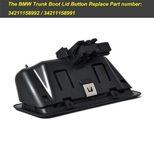 MOCW Boot Trunk Handle Release Switch Fit for BMW 1 3 5 Series X6 X5 X1 E60 E90 E91 E92 E93 E70 E71 Replace 51247118158