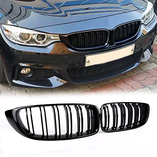 Front Grill/Grilles Kidney Grill Replacement for BMW 4 Series F32 F33 F36 F80 F82(ABS, Gloss Black)