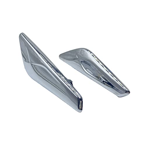 DJF 51117338569+51117338570 2pcs Front Fender Right + Left Side Chrome Finisher Fit for BMW X3 F25 X4 F26 2013-2017