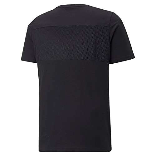 PUMA Mens BMW MMS Metal Energy Crew Neck Short Sleeve T-Shirt Casual - Black - Size M