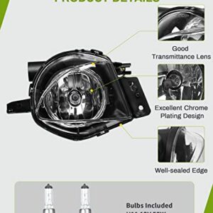 AUTOSAVER88 Fog Lights Compatible with 06-08 2006 2007 2008 BMW E90 3 Series 323i / 325i / 325xi / 330i / 330xi / 335i / 335xi / 328i / 328xi Fog Light Replacement ,with 12V 55W H11 Bulbs