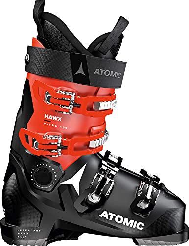 Atomic HAWX Ultra 100 Ski Boots Mens Sz 11/11.5 (29/29.5) Black/Red