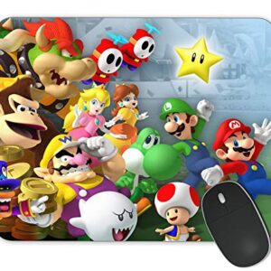Personalized Non-Slip Gaming Mouse Pad, Super Mario Brothers Mouse Pad, Office Computer Supplies Mouse Pad