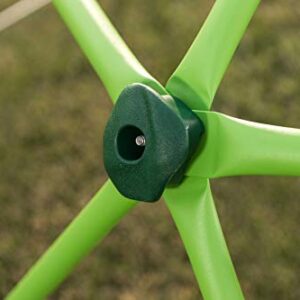 Lifetime 90951 Geometric Dome Climber Jungle Gym, 5.5' High x 11' Wide, Mantis Green & Bronze, 66-Inch