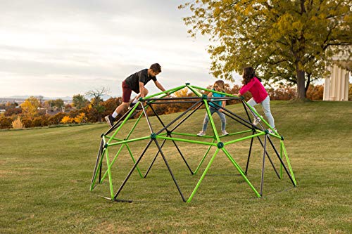 Lifetime 90951 Geometric Dome Climber Jungle Gym, 5.5' High x 11' Wide, Mantis Green & Bronze, 66-Inch