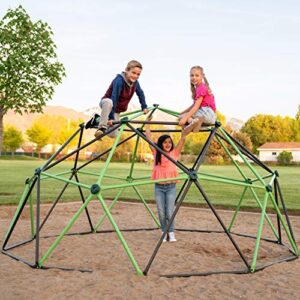 Lifetime 90951 Geometric Dome Climber Jungle Gym, 5.5' High x 11' Wide, Mantis Green & Bronze, 66-Inch