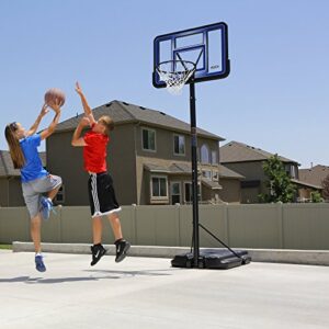 Lifetime 1270 Pro Court Portable Basketball System, 42 Inch Backboard,Black