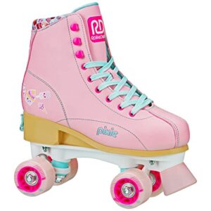 Roller Derby Pixie Adjustable Girl's Roller Skates Pink Medium (3-6)