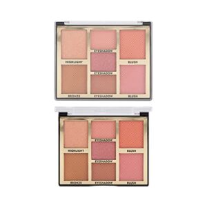 add on items under 5 dollars beauty 7 colors multifunctional swelling color high gloss disk highlight natural nude makeup brighten skin tone portable makeup facial dose of roses be (a, one size)