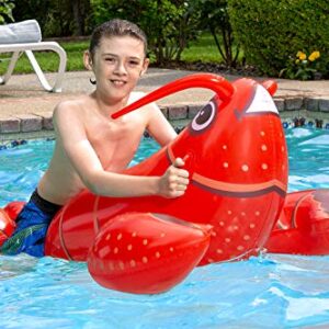 Poolmaster Swimming Pool Float Lobster Rider Red