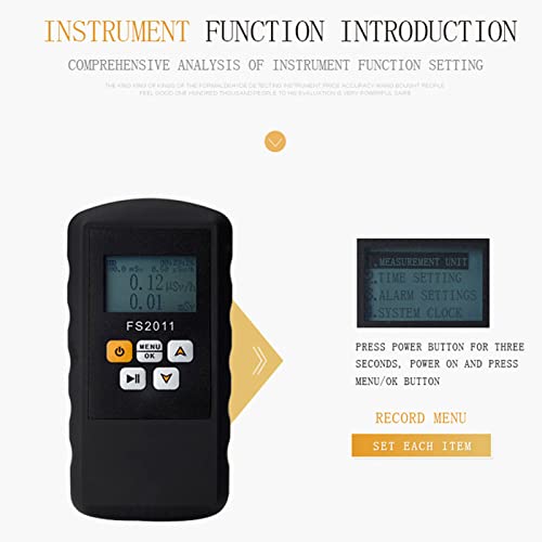 LIUHD Nuclear Radiation Detector,Radiation Dosimeter Monitor High Sensitivity Geiger Counter Handheld Dosimeter Dose Meter Portable Digital Meter