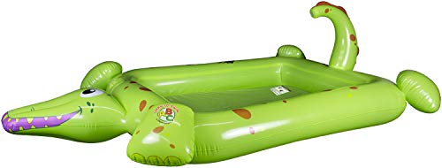 Poolmaster Crocodile Spray Inflatable Kiddie Swimming & Wading Pool for Toddlers