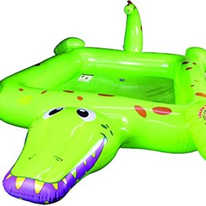 Poolmaster Crocodile Spray Inflatable Kiddie Swimming & Wading Pool for Toddlers