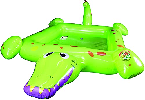 Poolmaster Crocodile Spray Inflatable Kiddie Swimming & Wading Pool for Toddlers