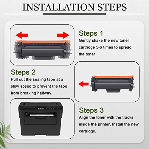 Shribbery High Yield Compatible TN730 Toner Cartridge Replacement for Brother HL-L2350DW HL-L2395DW HL-L2390DW HL-L2370DW MFC-L2750DW Printer (Black,1-Pack)