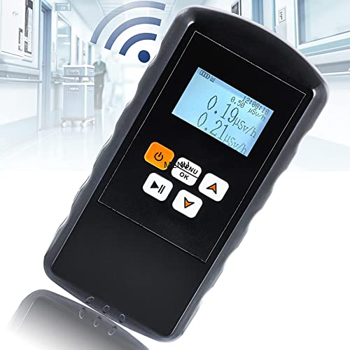 ZCM-JSD Geiger Counter Radiation Detector, Handheld High Accuracy Nuclear Radiation Meter ith 3 Alarm Modes,Body Radiation Dose Equivalent X γ Hard β Rays Detector