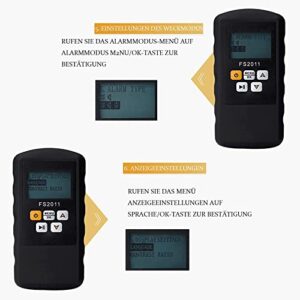 ZCM-JSD Geiger Counter Radiation Detector, Handheld High Accuracy Nuclear Radiation Meter ith 3 Alarm Modes,Body Radiation Dose Equivalent X γ Hard β Rays Detector