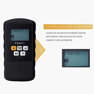 ZCM-JSD Geiger Counter Radiation Detector, Handheld High Accuracy Nuclear Radiation Meter ith 3 Alarm Modes,Body Radiation Dose Equivalent X γ Hard β Rays Detector