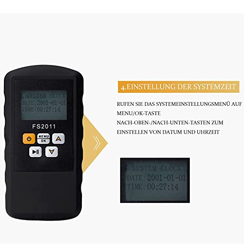 ZCM-JSD Geiger Counter Radiation Detector, Handheld High Accuracy Nuclear Radiation Meter ith 3 Alarm Modes,Body Radiation Dose Equivalent X γ Hard β Rays Detector