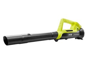 ryobi p2109 90 mph 200 cfm 18-volt lithium-ion compact, lightweight, cordless leaf blower – (battery and charger not included) (renewed)