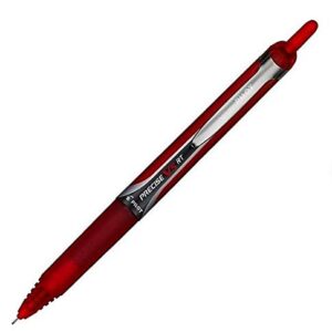 PILOT Precise V5 RT Refillable & Retractable Liquid Ink Rolling Ball Pens, Extra Fine Point (0.5mm) Burgundy Ink, 12-Pack (15137)