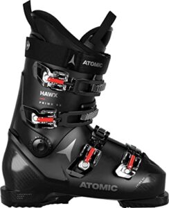 atomic hawx prime 90 boot, black/red/silver, 25.5