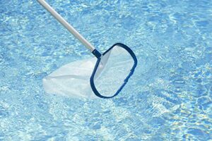 poolmaster 21195 aluminum swimming pool & spa leaf rake, medium, white