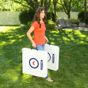 Lifetime Heavy Duty Outdoor Cornhole, Ladderball Game and Table Combo Set, 48 x 24 x 27.5 inches; 48 Pounds