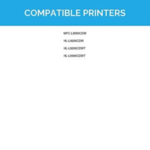 LD Products Compatible Toner Cartridge Replacements for Brother TN339 TN-339 Extra High Yield (3 Black, 1 Cyan, 1 Magenta, 1 Yellow, 6-Pack) for use in HL-L9200CDW, HL-L9200CDWT, & MFC-L9550CDW