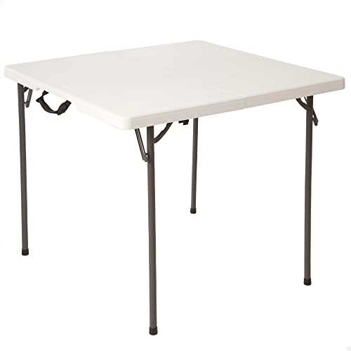 Lifetime 80273 Fold in Half Square Table, 34 Inch, White