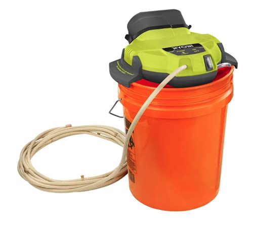 RYOBI - 18V Portable Bucket Top Misting Kit with 1.5 Ah Battery and 18V Charger - PMP01K