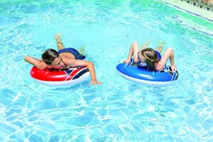 poolmaster racing saucers inflatable swimming pool float game (pack of 2)