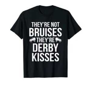 roller derby player bruises skating team t-shirt
