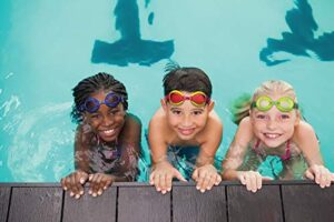 poolmaster swim goggles, lil’ guppies, 4 pack