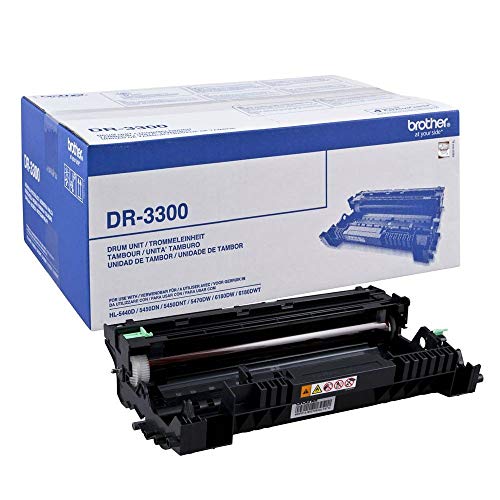 Brother DR-3300 Drum Unit, Brother Genuine Supplies, Black