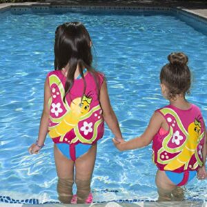 Poolmaster 50554 Learn-to-Swim Butterfly Swim Vest - 1-3 Years Old Pink, Small