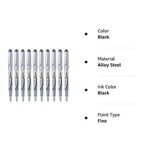 Pilot V Pen (Varsity) Disposable Fountain Pen, Fine Point, Black Ink, Value Set of 10