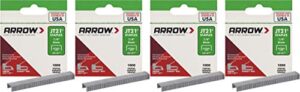 arrow fastener 214 genuine jt21 1/4-inch staples, 1,000-staples – 4 pack