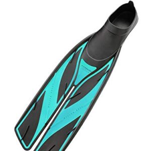 Atomic Aquatics Full Foot Split Fins (High Performance) 7.5-8.5 Aqua