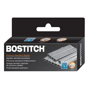 bostitch premium staples for jam-free stapling, 0.25 inch, full strip, 5,000 staples/box