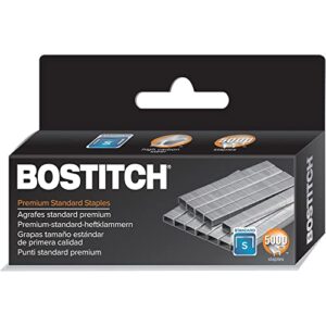 Bostitch Premium Staples for Jam-Free Stapling, 0.25 Inch, Full Strip, 5,000 Staples/Box