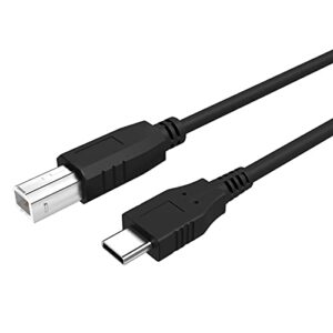usb c printer cable 3.3ft, type c to usb b printer scanner cable compatible with macbook pro, hp, dell, epson, canon, brother, samsung printers